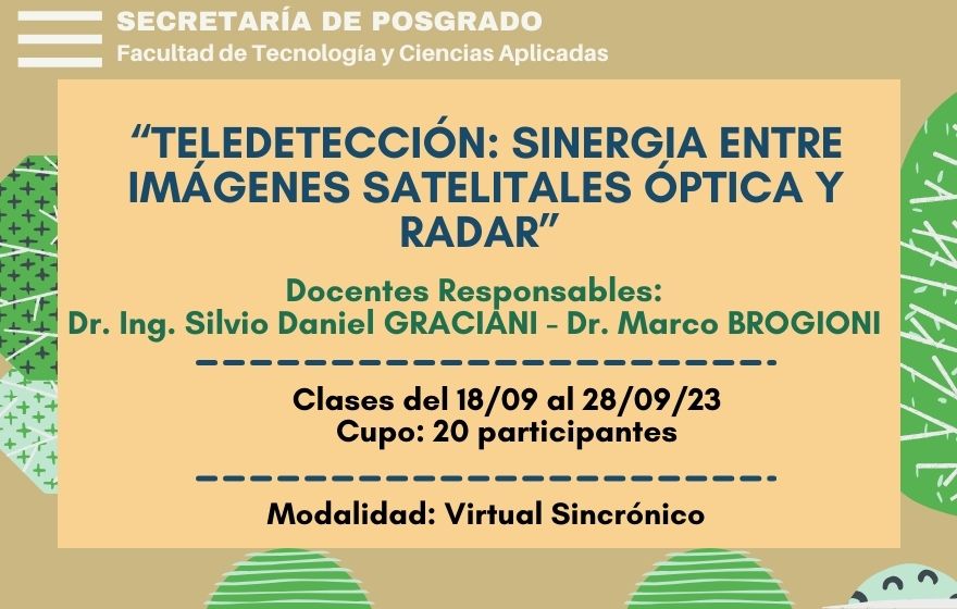 Teledetección: Sinergia entre Imágenes Satelitales Óptica y Radar