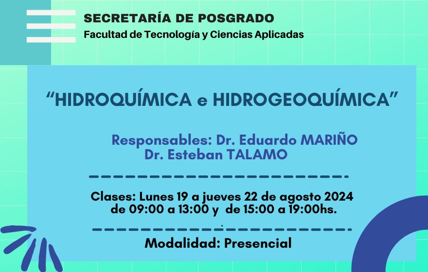 Hidroquímica e Hidrogeoquímica