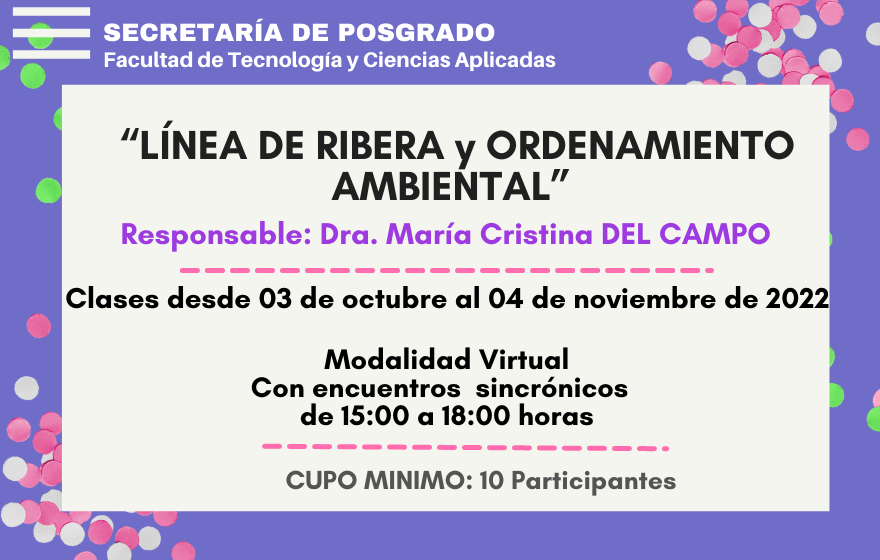 LÍNEA DE RIBERA y ORDENAMIENTO AMBIENTAL